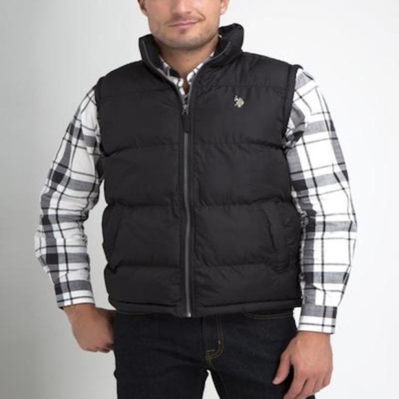 U.S. Polo Assn. Jackets & Coats | New Us Polo Assn Black Zip Up Winter Vest Size Xl | Poshmark